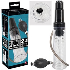 Вибропомпа и мастурбатор 2 в 1 Vibrating Multi Pump & Masturbator от компании You 2 Toys, 33.7 см
