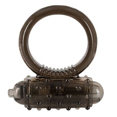 Дымчатое эрекционное виброкольцо Vibro Ring Dark