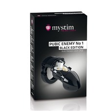 Пояс верности с электростимуляцией Mystim Pubic Enemy No1 Black Edition
