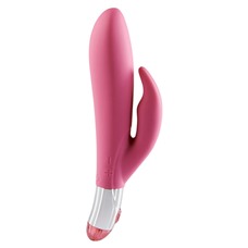 Розовый вибратор Lovely Vibes Rabbit - 18,5 см.