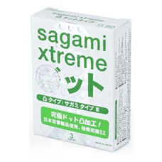 Ребристые презервативы Xtreme Type-E - Sagami, 3 шт.