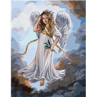 Картина для рисования по номерам "Ангел и ландыши" арт. GX 3231 m