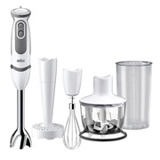 Блендер BRAUN MQ 5037 WH Sauce 750 Вт, нож из нерж.стали, изм., венчик, стакан