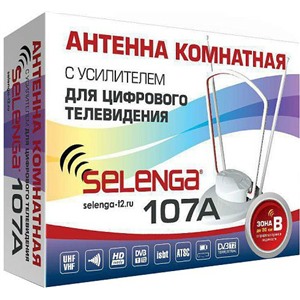 Антенна комнатная Selenga 107A активная, 33 дБ