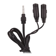 Переходник на 2 наушника Ritmix RAS-110 для гарнитур с двумя jack 3,5 мм(микрофон+наушн.)