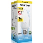 Светодиодная лампа Smartbuy SBL-C37-05-30K-E27 теплый свет