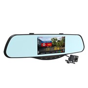Видеорегистратор INTEGO VX-685MR + радар-детектор + GPS   зеркало, 2 кам, 1920х1080,160*, 5", база радаров