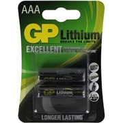 Батарейка GP Lithium 24LF LR03 / AAA  BL2  (2/20)