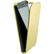 Чехол BQ S-5082 Sense 2 флип, светло-золотая флотер* экокожа
