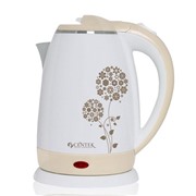 Чайник CENTEK CT-1026 BG бежевый 2000 Вт, 1,5 литра,двухслойниый корпус, рисунок