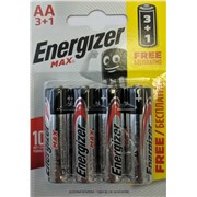 Батарейка Energizer Max LR6 BL3+1 ПРОМО (4/48)