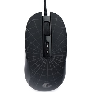 Мышь игровая Gembird MG-560 3200 dpi/паутина/7 кнопок/подсв.6цв./кабель1,8м