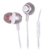 Наушники Ritmix rh-150M silver вкладыши вакуумные с микрофоном