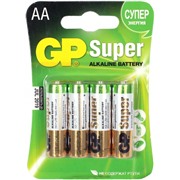 Батарейка GP SUPER 15A  LR6 / AA   BL4 (4/40)