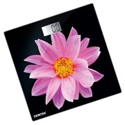 Весы напольные CENTEK CT-2416 розовый цветок электронные, 180 кг