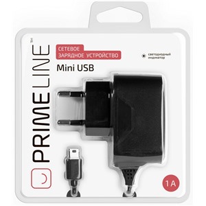 З/У Prime Line (2303) mini USB 1A, черный