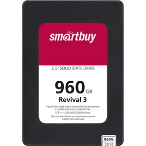 SSD Накопитель SmartBuy Revival3 960Gb SB960GB-RVVL3-25SAT3 2,5"SATA3 PS3111 3D