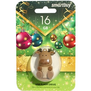 USB флеш накопитель 16 Gb SmartBuy NY series Олень SB16GBCaribouQ
