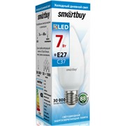 Светодиодная лампа Smartbuy SBL-C37-07-60K-E14 холодный дневной свет