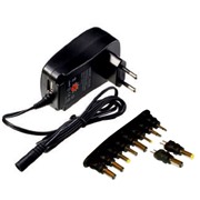 Б/П для телефона Delta ETL-3122000 (3-12V, 1000mA)+USB 1.2A импульсный, полярность "+/-", 10 сменных штекеров