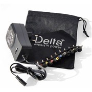 Б/П для телефона Delta ETL-3121500 (3-12V, 1000mA) импульсный, полярность "+/-", 10 сменных штекеров