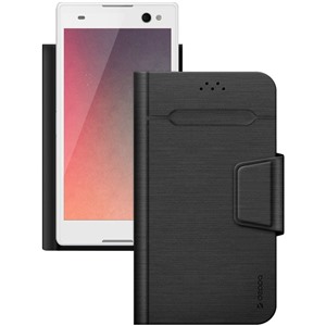 Чехол  Deppa (87045) Wallet Fold для смартфонов 4.3''-5.5'', черный