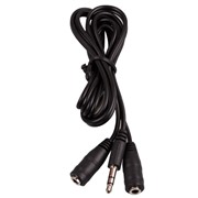 Переходник на 2 наушника Ritmix RAS-100 Black
