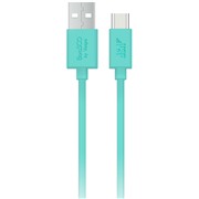 Кабель BoraSCO (37973) USB-C тиффани, 1 м, (упаковка zip lock)