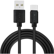 Кабель Crown (1012C) USB-C черный, 1м, 2A