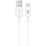 Кабель BoraSCO (34849) micro USB белый, 1 м, 2A