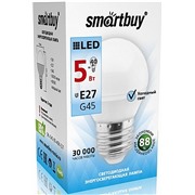 Светодиодная лампа Smartbuy E27 / G45 / 5Вт/холодный SBL-G45-05-40K-E27