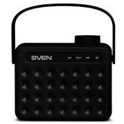 Акустическая система Sven PS-72 черный,6Вт,Bluetooth,FM,USB,microSD,ручка,1200мА*ч