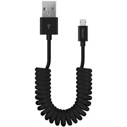 Кабель Deppa (72228) micro USB черный, 2 м, витой