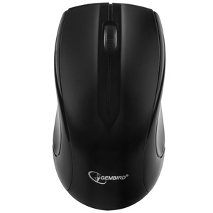 Мышь беспроводная Gembird MUSW-320 черный 1000 dpi / 2кнопки + колесо-кнопка
