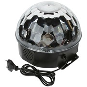 Портативная акустика (XC-01 LED) черная USB/MicroSD/пульт/диско шар