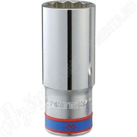 Головка торцевая глубокая двенадцатигранная 1/2", 22 мм, KING TONY, 423022M