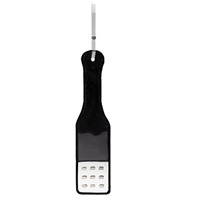 Shots Toys Bad Romance Translucent Paddle with Black Stripes, черно-белый
Пэдл с металлическими заклепками