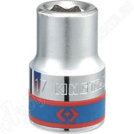 Головка торцевая стандартная шестигранная 3/4", 21 мм, KING TONY, 633521M