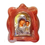 Икона "Богоматерь Казанская" на стекле