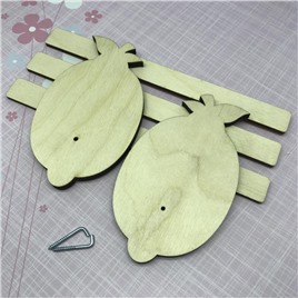 Деревянная заготовка-вешалка "Лимон" 2 подвеса