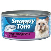 Snappy Tom  консервы 80 г для кошек Морепродукты в желе срок 20.08.2015 НОВИНКА