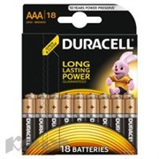 Батарея DURACELL ААA/LR03-18BL BASIC бл/18