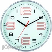 Часы Scarlett SC-55B хром, пластик, круглые
