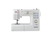 Швейная машина Janome Juno 2015, 13 операций, полуавтоматическая обработка петли, белая
