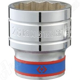 Головка торцевая стандартная двенадцатигранная 1/2", 21 мм, KING TONY, 433021M
