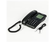 Проводной телефон RITMIX RT-490, поддержка hands-free, FSK/DTMF Caller ID, черный