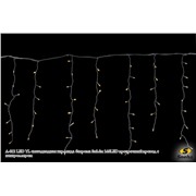  Sneha A-012 LED YL светодиодная гирлянда "бахрома" 3x0.6м 140LED прозрачный провод с контроллером