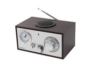 Радиобудильник Rolsen RFM-200 венге/серебристый Ahalog часы:аналоговые FM/УКВ