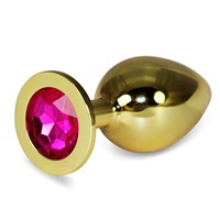 LoveToy Gold Classic Large, рубиновый
Большая анальная втулка с рубиновым кристаллом