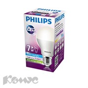 Электрич.лампа Philips LEDBulb 7-60W E27 6500K 230V станд. колба